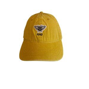 Bee Kind Yellow Adjustable Cotton Baseball Cap Adjustable Novelty